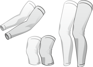 Návleky na ruce, kolena, nohy