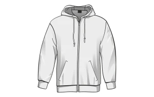 Mikina celopropínací s kapucí