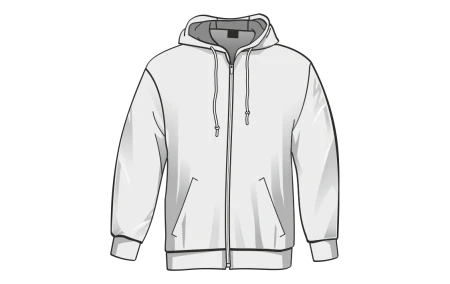 Mikina celopropínací s kapucí